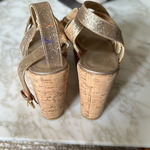 Stuart Weitzman cork wedge sandal - Picture 3 of 5